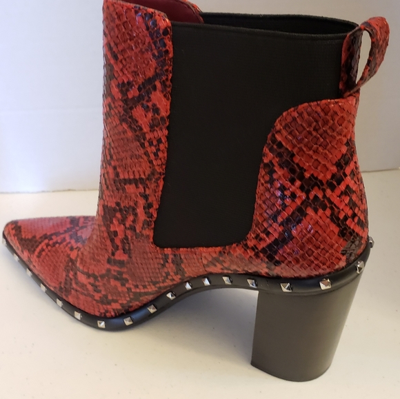Charles David Dodger Red Snake booties Size 9.5 - Picture 4 of 11